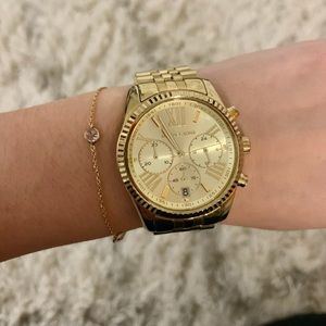 MICHAEL KORS OVERSIZED GOLD-TONE WATCH